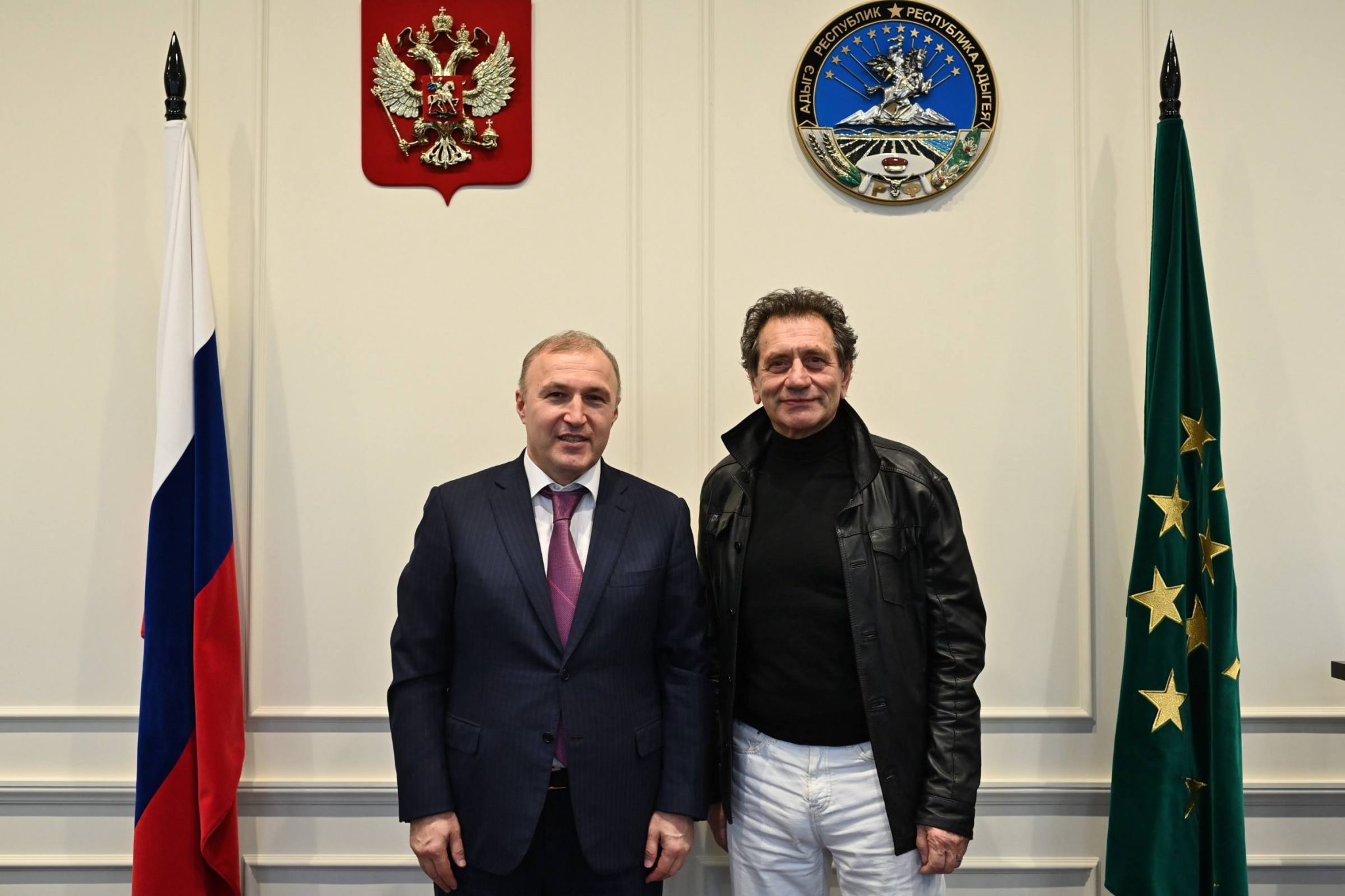 Глава Адыгеи встретился с ректором Театрального института им. Б. Щукина Евгением Князевым