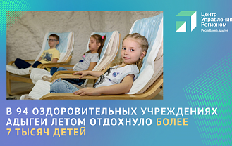 Более 7 тысяч детей отдохнули во время летней оздоровительной кампании в Адыгее